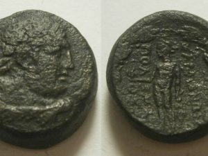 Sardes AE17 - Herakles / Apollo - 200-130 BC