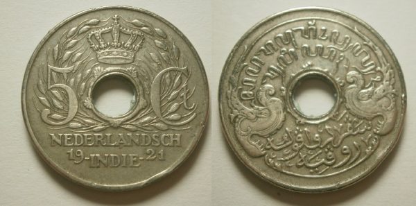 Wilhelmina NI 5 cent 1921