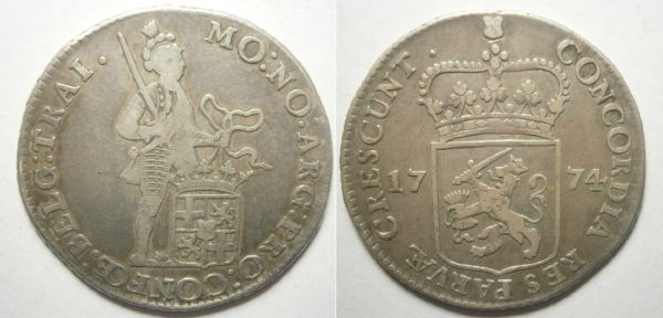 Utrecht ½ Dukaat zilver 1774