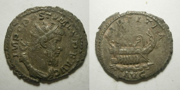 Postumus  Antoninianus -LAETITIA AVG -260/8 AD