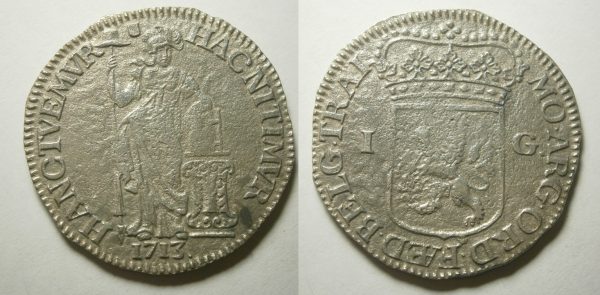 Utrecht Gulden 1713 - Vrede van Utrecht