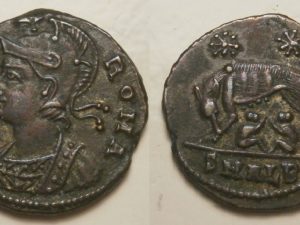 Constantinus I Follis -VRBS ROMA