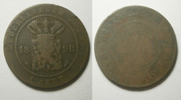 Wilhelmina NI 1 cent 1898