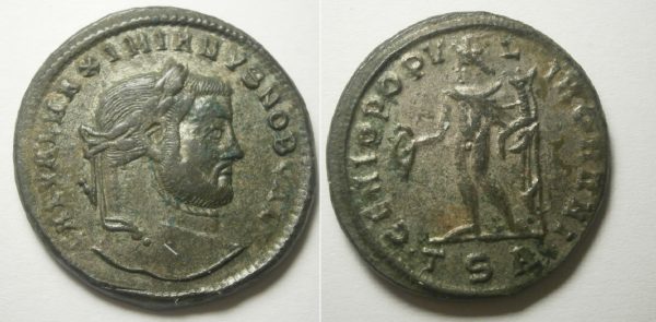 Galerius Follis -GENIO POPVLI ROMANI- TSA - 298/9 AD