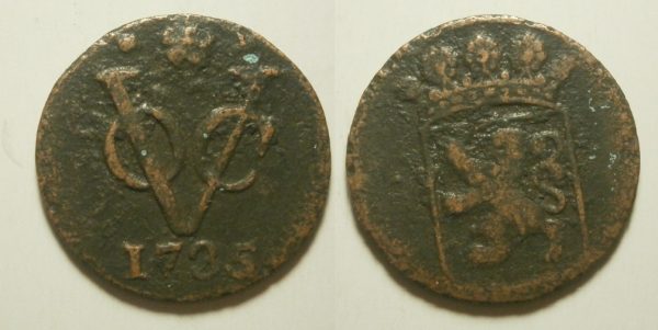 Holland VOC Duit 1735