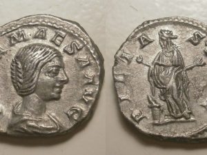 Julia Maesa  AR Antoninianus -PIETAS AVG- 218/20 AD