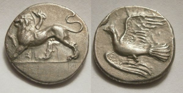 Sikyon AR Hemidrachme -Chimera / Dove- 330-280 BC