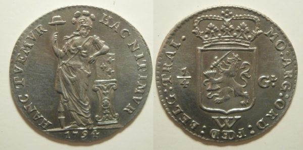 Utrecht West-Indië ¼ Gulden 1794 - Prachtig