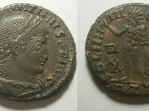 Constantinus I follis -SOL IINVICTO COMITI- RT - 312/3 AD