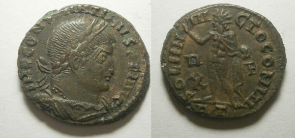 Constantinus I follis -SOL IINVICTO COMITI- RT - 312/3 AD