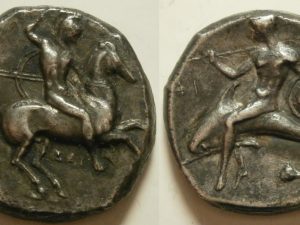 Calabria Taras AR Didrachme 344-334 BC