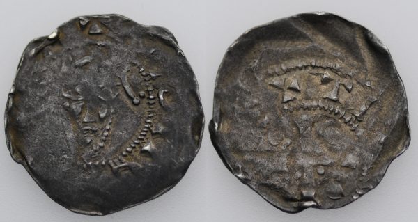 Tiel. Hendrik III 1036-1056 of Hendrik IV 1056-1106. Denier (18mm, 0.81g)