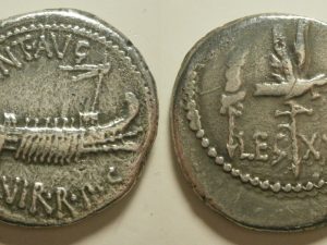 Marcus Antonius AR Denarius - LEG XV